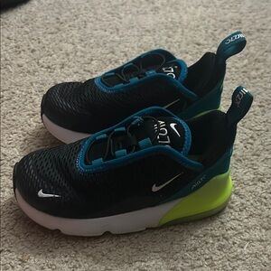 Nike Kids Black and Blue Shoes